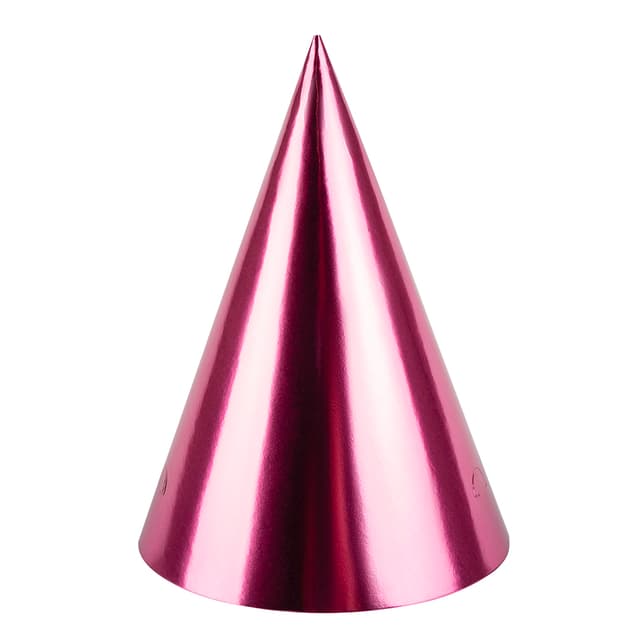 Колпаки, Розовый, металлик, 16 см, 6 шт. в упак. Колпаки, Розовый, металлик, 16 см, 6 шт. в упак.