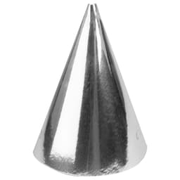 Колпаки, Серебро, металлик, 16 см, 6 шт.