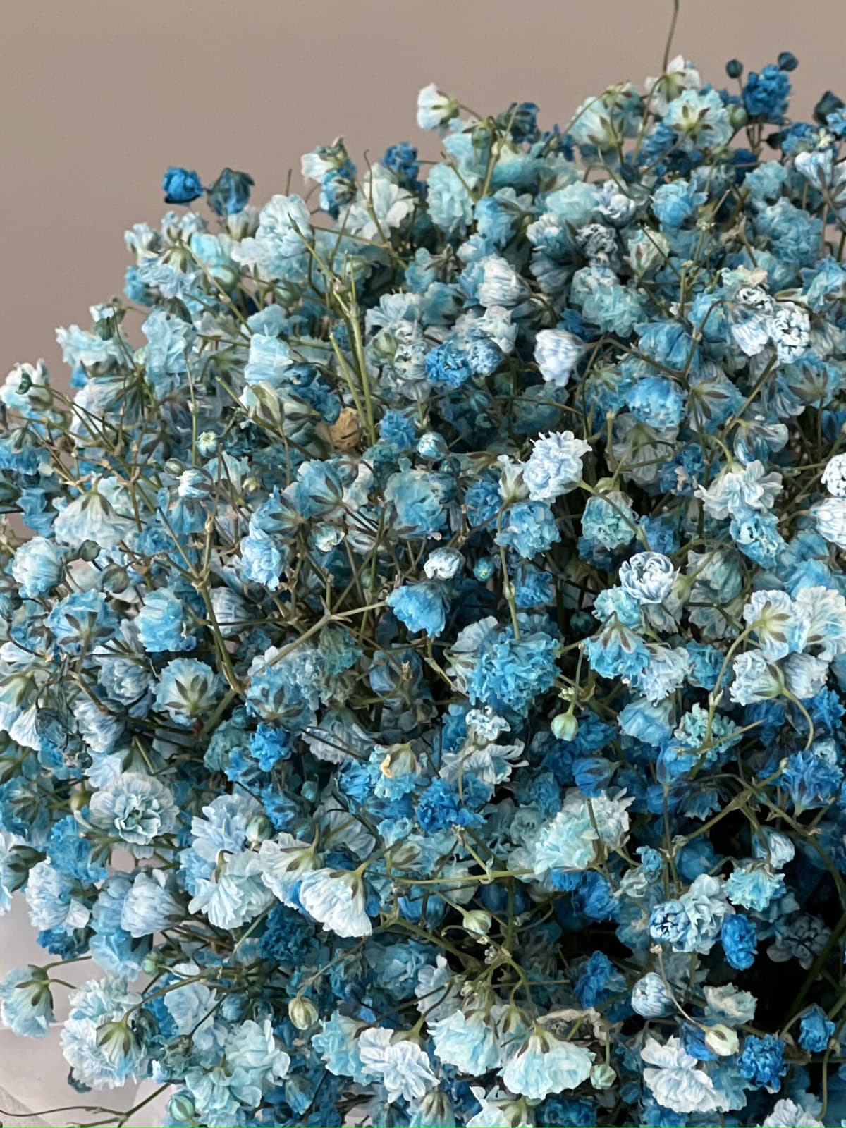 Композиция из гипсофилы в сумочке "Blue" XS