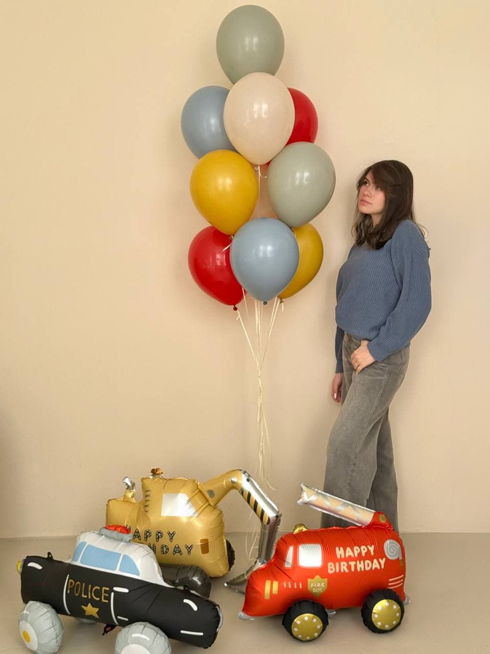 Композиция из шаров «Авто транспорт»