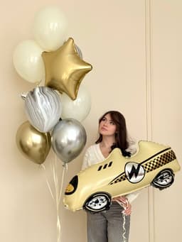 Композиция из шаров «Гоночная машина»