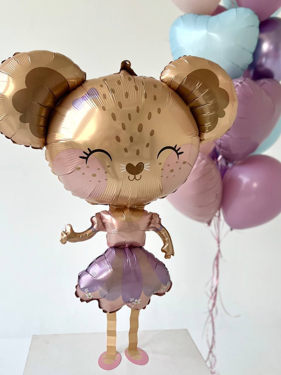 Композиция из шаров «Мышка балерина»