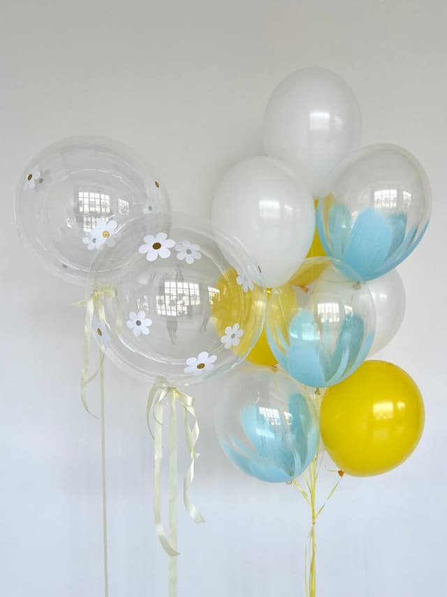 Композиция из шаров «Ромашки» Композиция из шаров «Ромашки»