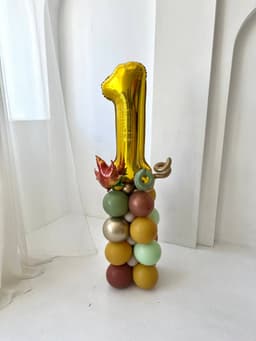 Композиция из шаров с воздухом "Кленовый сироп"