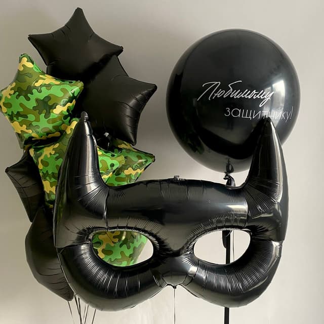 Композиция из шаров «Black man» Композиция из шаров «Black man»