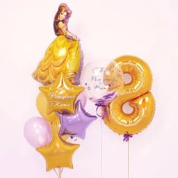 Композиция из шаров "Красавица и чудовище. Бель"