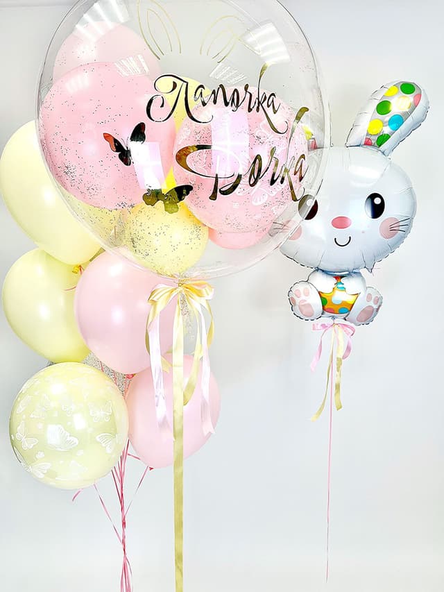 Композиция из шаров "Лапочка дочка" Композиция из шаров "Лапочка дочка"