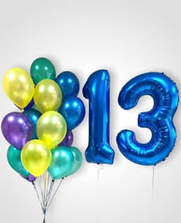 Композиция из шаров "Металлик"