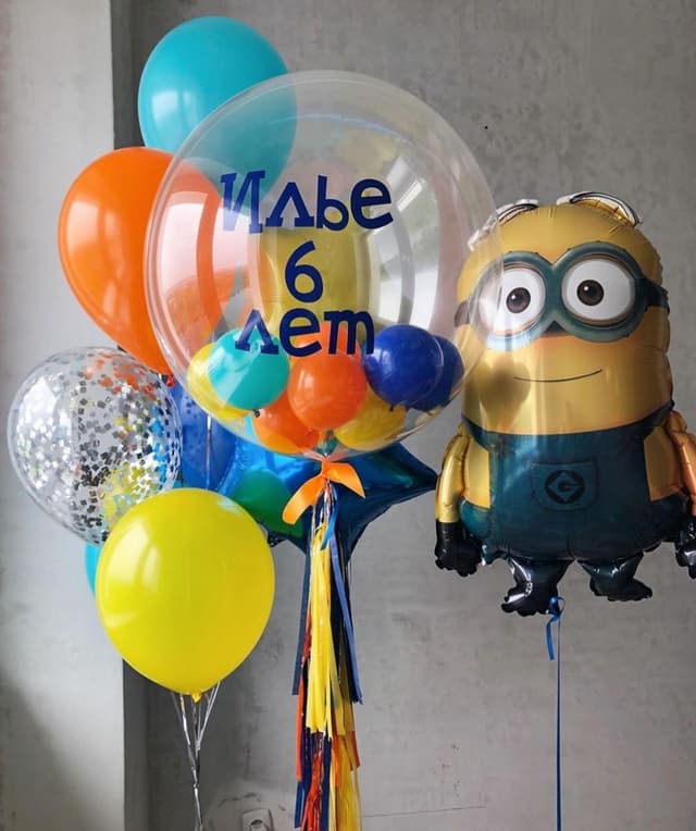 Композиция из шаров «Миньон Дэйв» Композиция из шаров «Миньон Дэйв»