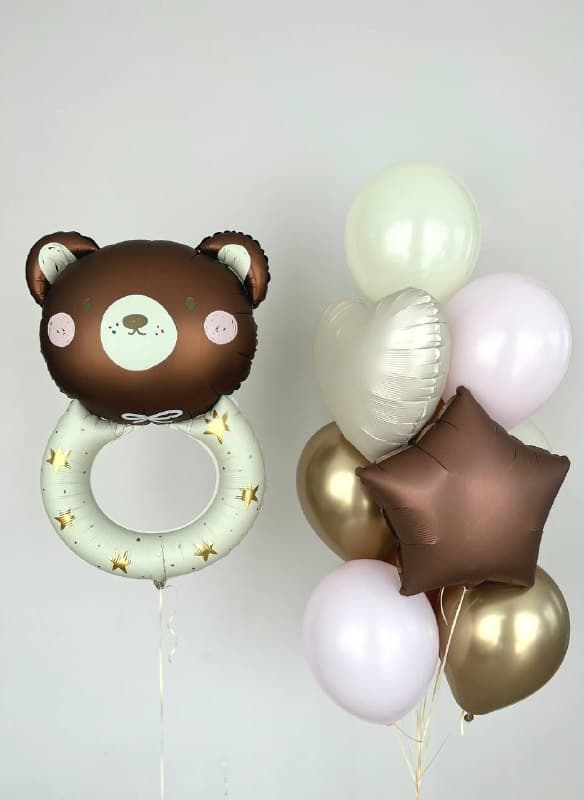 Композиция из шаров «Мишка-игрушка» Композиция из шаров «Мишка-игрушка»