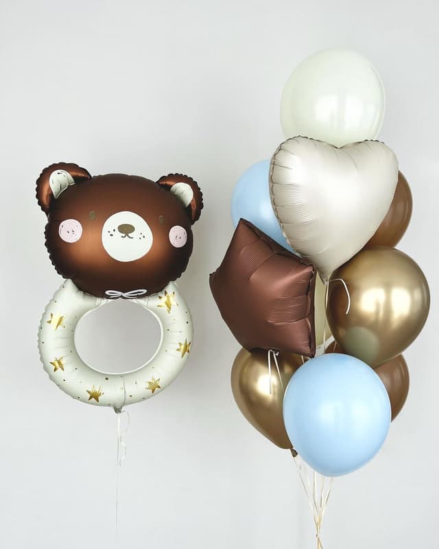 Композиция из шаров «Мишка малышка» Композиция из шаров «Мишка малышка»