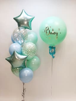 Композиция из шаров "Мятный Малыш"