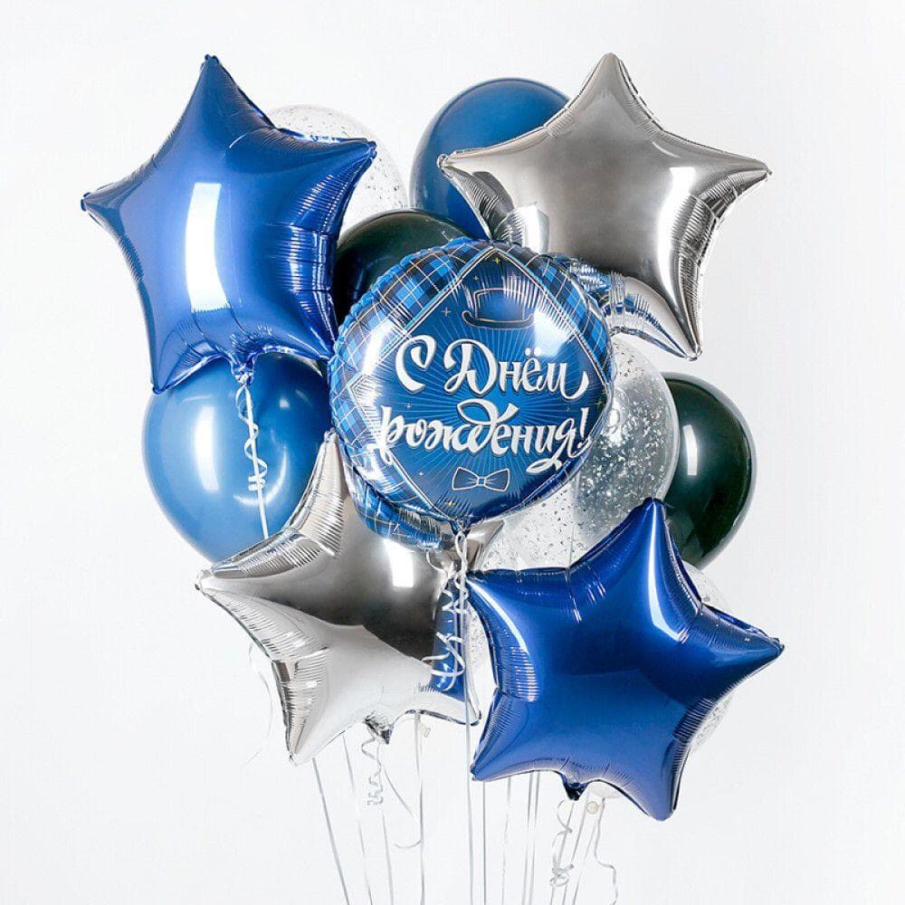 Композиция из шаров на грузах «Для него»