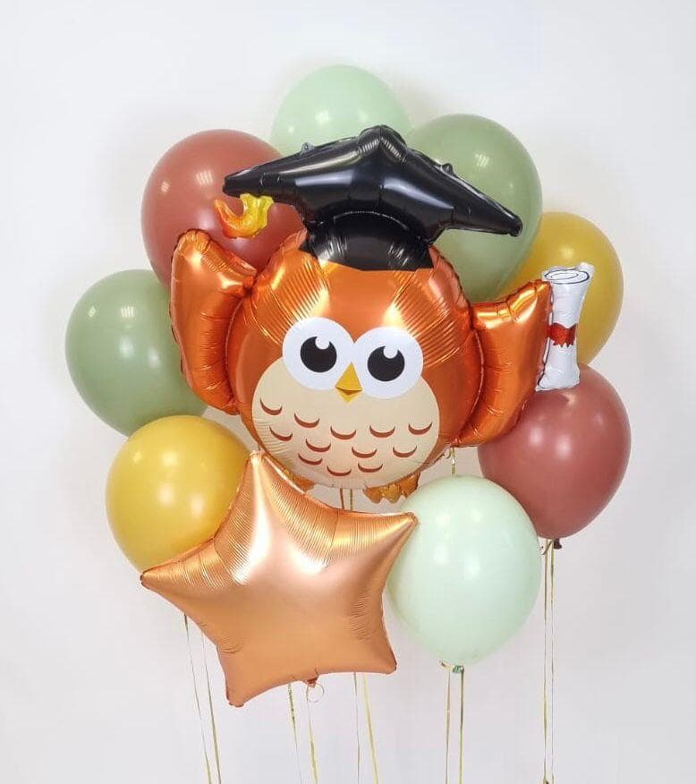 Композиция из шаров на грузах "Учение свет"