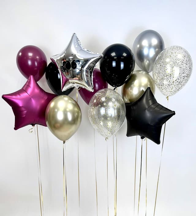 Композиция из шаров на грузах "Звезды" Композиция из шаров на грузах "Звезды"