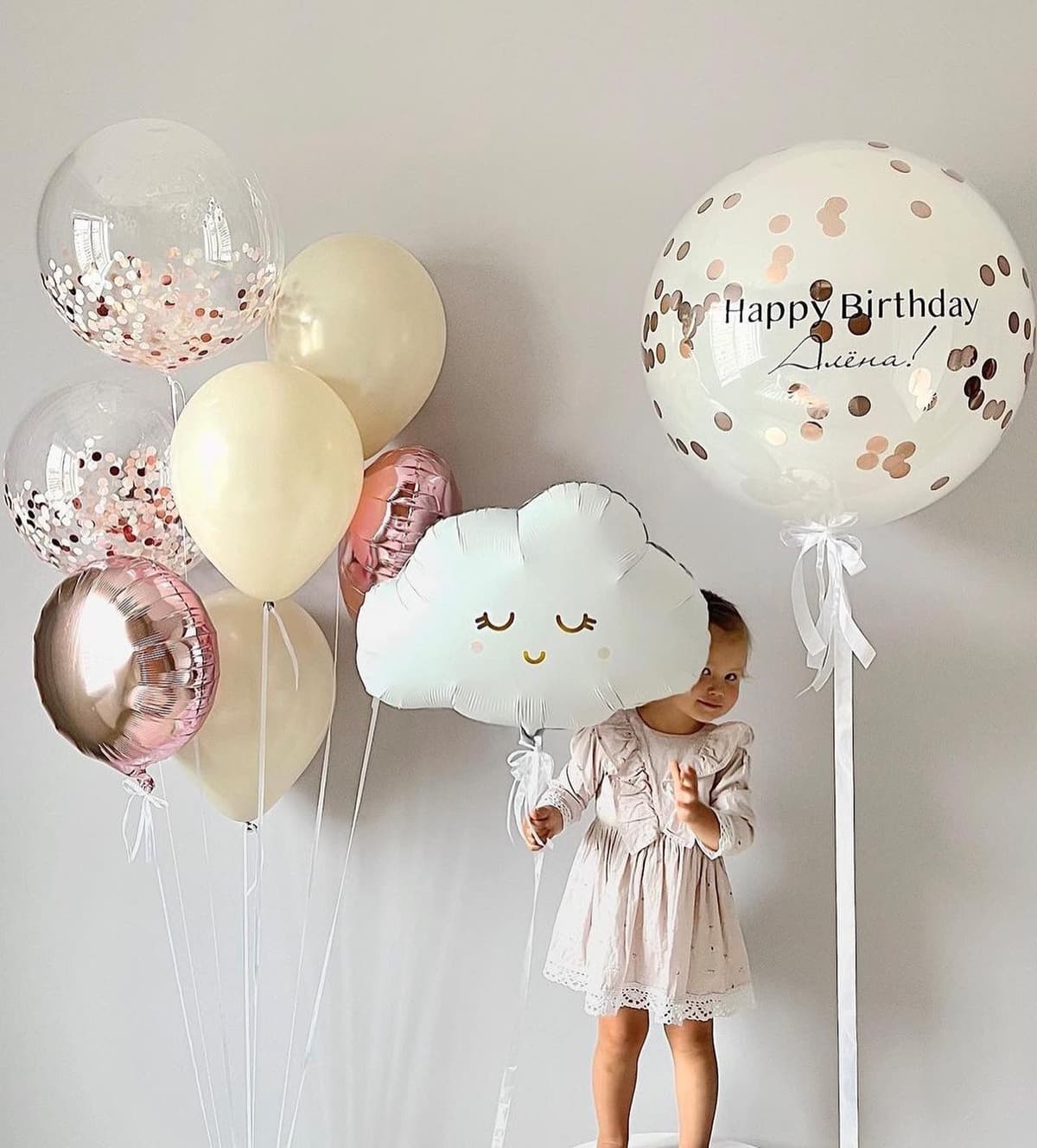 Композиция из Шаров «Облачная малышка»