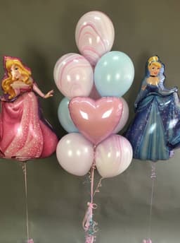 Композиция из шаров "Принцессы Дисней"