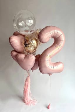 Композиция из шаров «Пудра»