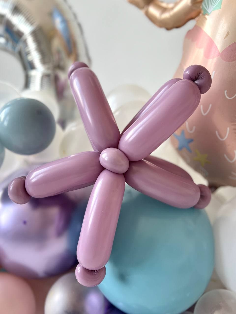 Композиция из шаров с воздухом «Маленькая Русалочка»