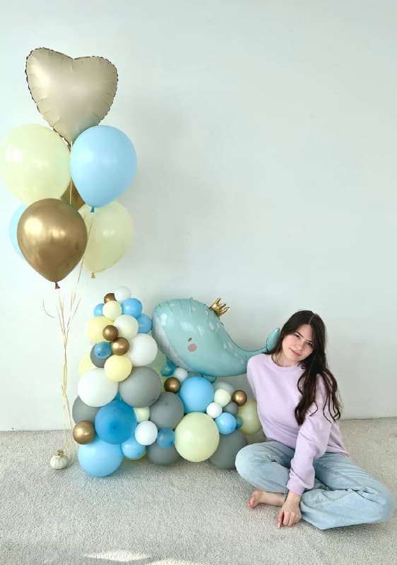 Композиция из шаров с воздухом «Маленький принц»