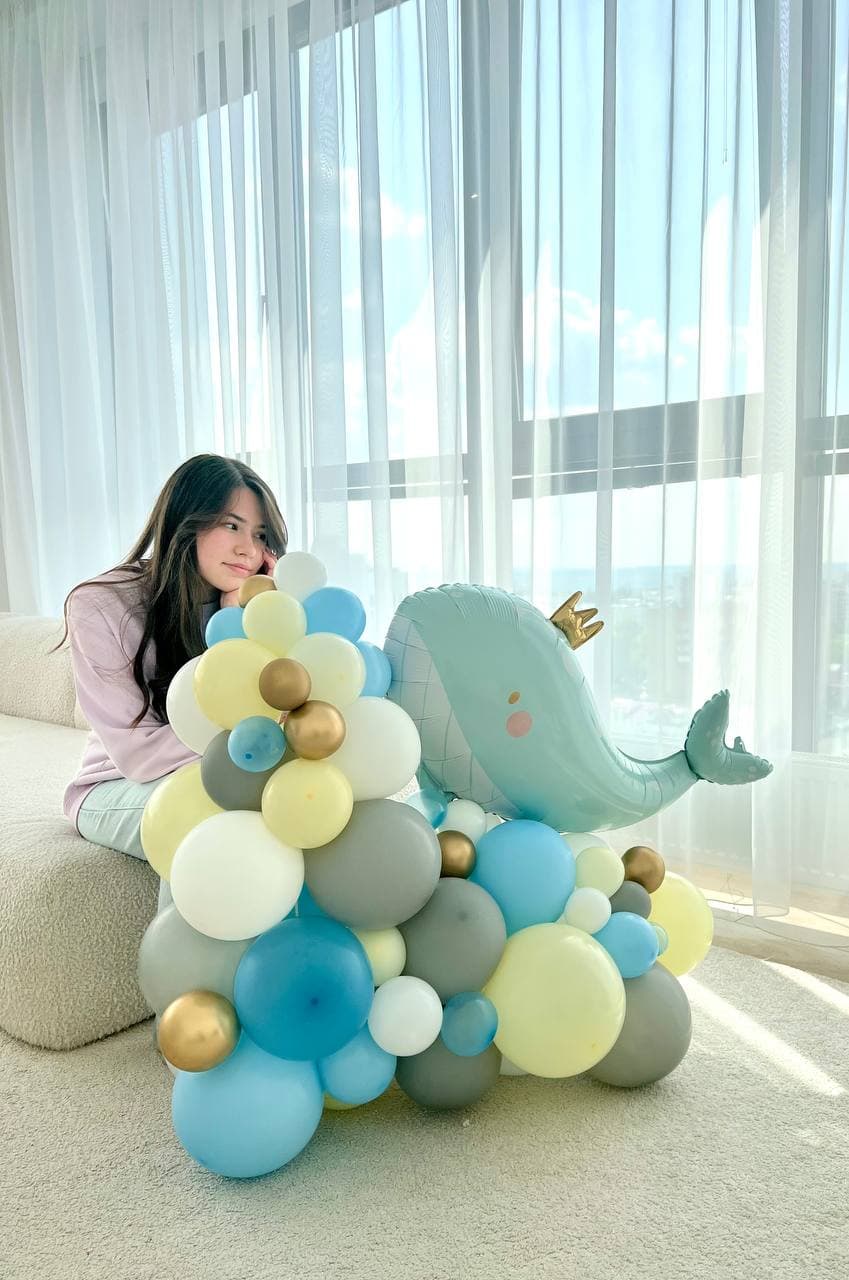 Композиция из шаров с воздухом «Маленький принц»