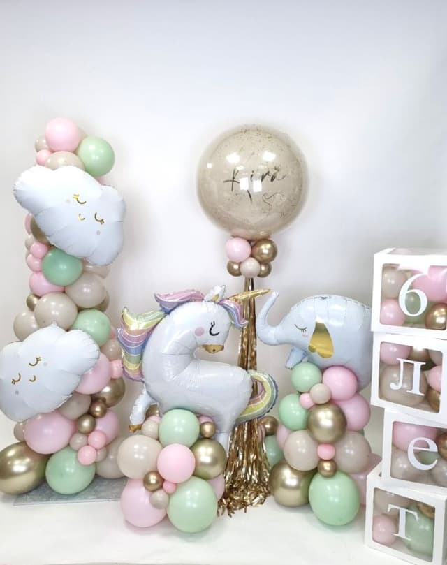 Композиция из Шаров с воздухом «Сказочный праздник» Композиция из Шаров с воздухом «Сказочный праздник»