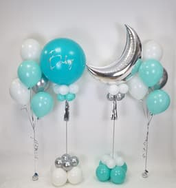 Композиция из шаров с воздухом "Тиффани"