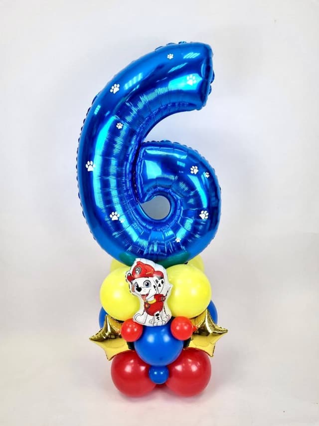 Композиция из шаров с воздухом «Цифра щенячий патруль» Композиция из шаров с воздухом «Цифра щенячий патруль»