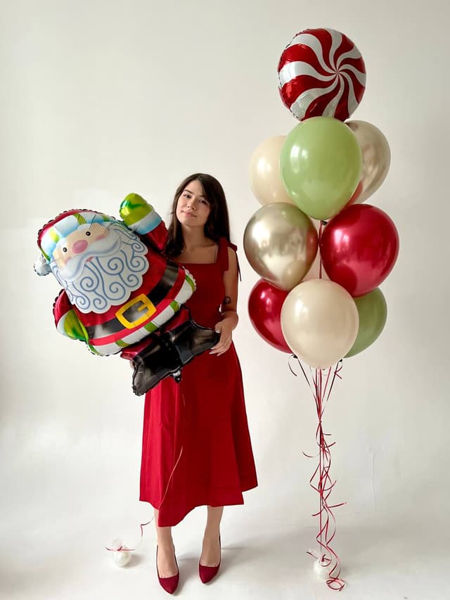 Композиция из шаров «Санта Клаус» Композиция из шаров «Санта Клаус»