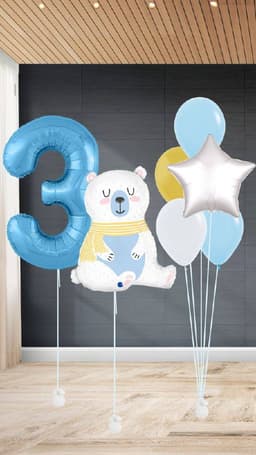 Композиция из шаров «Северный мишка»