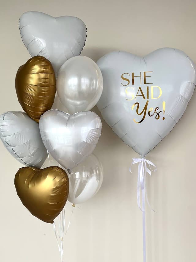Композиция из шаров «She said Yes!» Композиция из шаров «She said Yes!»