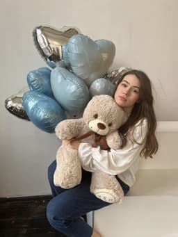 Композиция из шаров "Sky blue"