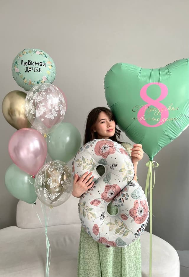 Композиция из Шаров «Цветочная история» Композиция из Шаров «Цветочная история»