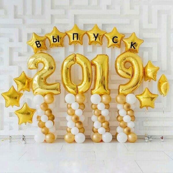 Композиция из шаров «Выпускной, цифры» Композиция из шаров «Выпускной, цифры»