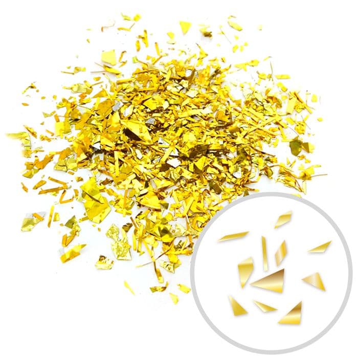 Конфетти дробленые золотые 1 гр