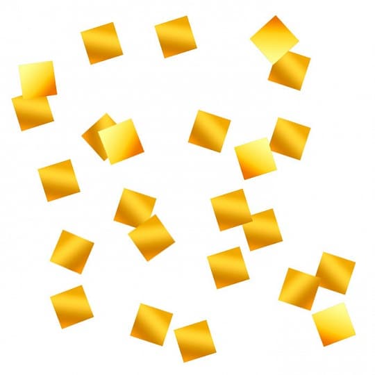 Конфетти квадратное золото 1 гр