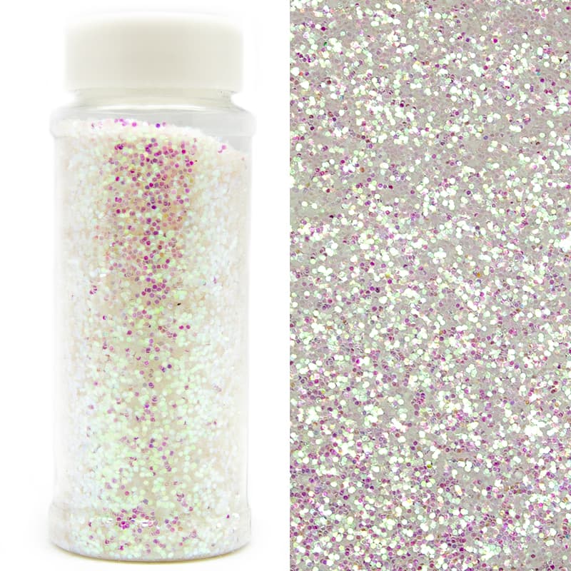 Конфетти шестигранное белое, голография 1 гр