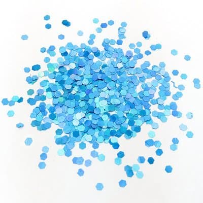 Конфетти шестигранное голубое 1 гр Конфетти шестигранное голубое 1 гр