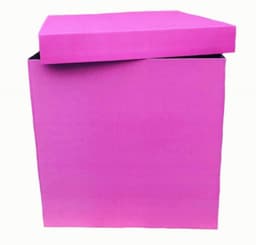 Коробка 70*70*70 см для сюрприза розовая яркая