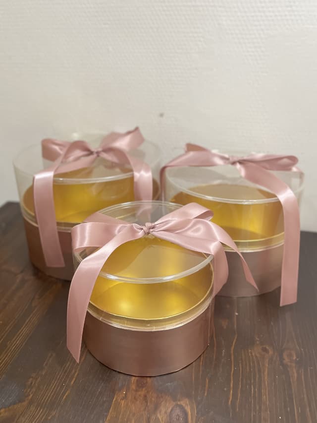 Коробка с прозрачной крышкой, розовое золото, 18 x h14 см Коробка с прозрачной крышкой, розовое золото, 18 x h14 см