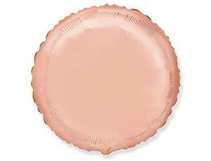 Круги металлик 45 см розовое золото /fm