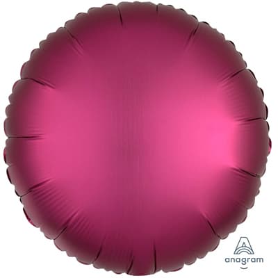 Круги сатин бургундия 45 см