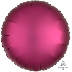 Круги сатин бургундия 45 см