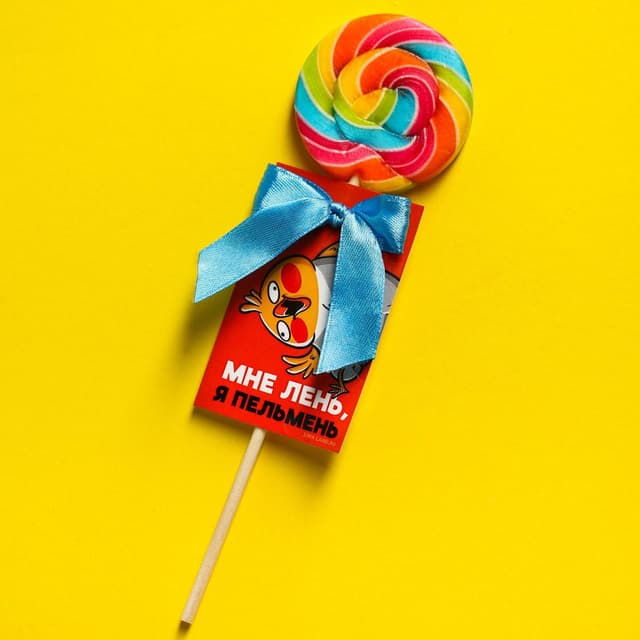 Леденец на палочке «Мне лень, я пельмень»: со вкусом вишневого сока, 15 г Леденец на палочке «Мне лень, я пельмень»: со вкусом вишневого сока, 15 г