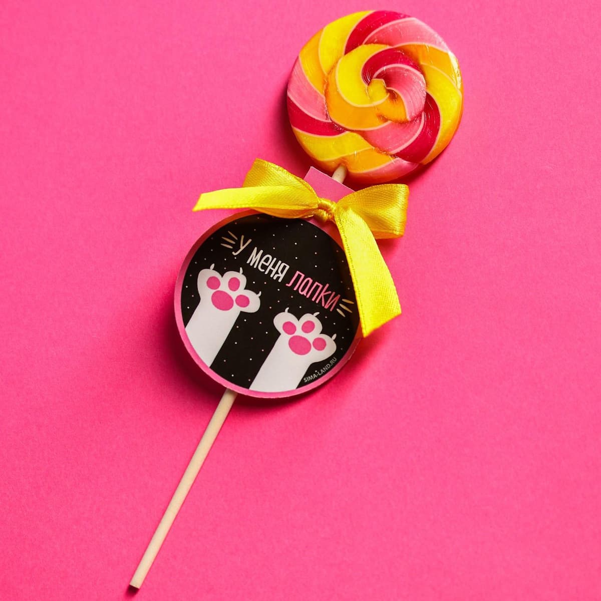 Леденец на палочке «У меня лапки»: со вкусом дыни, 15 г
