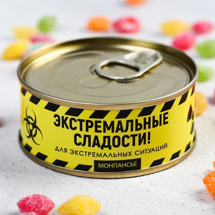 Леденцы «Экстремальные сладости», в консервной банке, 90 г