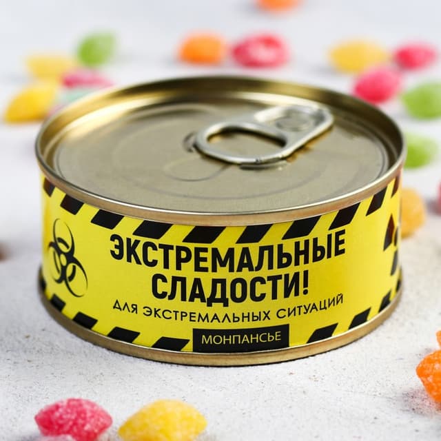 Леденцы «Экстремальные сладости», в консервной банке, 90 г Леденцы «Экстремальные сладости», в консервной банке, 90 г