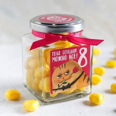 Леденцы «Можно всё, 8 Марта», персик, 130 г Леденцы «Можно всё, 8 Марта», персик, 130 г