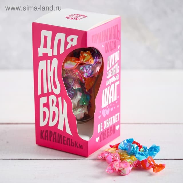 Леденцы в лампочке "Для любви" 50 г Леденцы в лампочке "Для любви" 50 г