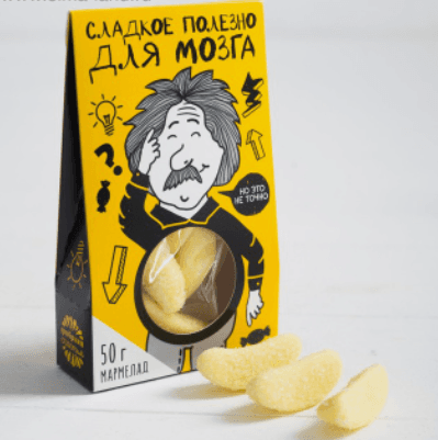 Мармелад «Для мозга»: со вкусом банан, 50 г. Мармелад «Для мозга»: со вкусом банан, 50 г.